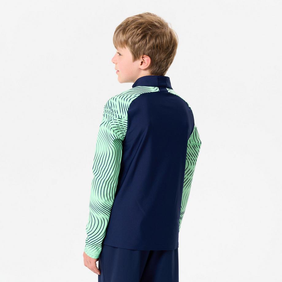 KIPSTA  Sweat enfant football demi-zip polyester 