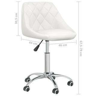 VidaXL Chaise pivotante de salle à manger cuir artificiel  