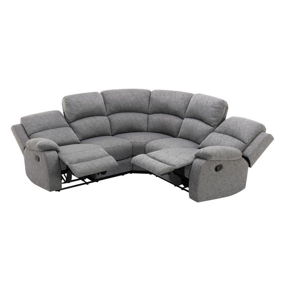 Ysmée Eckrelaxsofa - Stoff - Hellgrau - RIETI  
