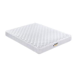 Vente-unique Ensemble 140 x 190 cm sommier coffre blanc + matelas ressorts et mémoire de forme ép.15cm - WOLKENLOS de MORGENGOLD  