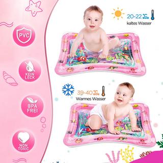 Activity-board  Tapis d'eau bébé, tapis de jeu d'eau sans BPA, tapis de jeu bébé, tapis gonflable pour le ventre, activités ludiques Stimuler la croissance de votre bébé 