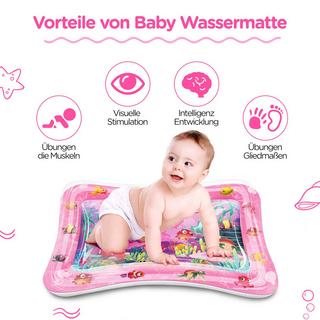 Activity-board  Tapis d'eau bébé, tapis de jeu d'eau sans BPA, tapis de jeu bébé, tapis gonflable pour le ventre, activités ludiques Stimuler la croissance de votre bébé 