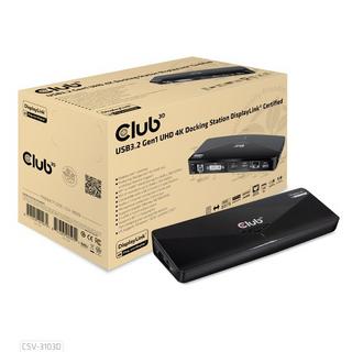 Club3D  CSV-3103D The Club 3D Universal USB 3.1 Gen 1 UHD 4K Docking station DisplayLink™ 