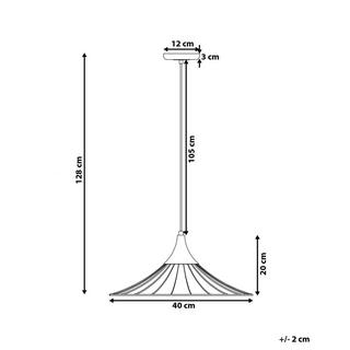 Beliani Lampe suspension en Métal Moderne GIONA  