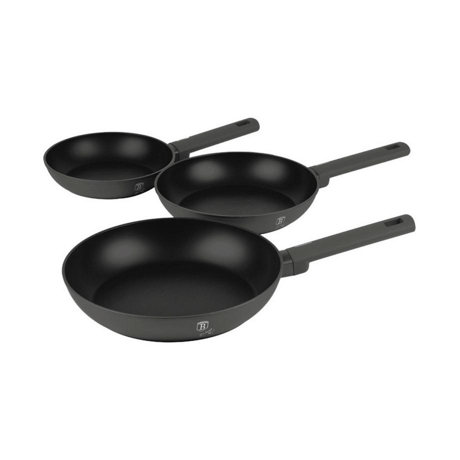 Poêles à frire set de 3 pièces mat Anthracite Collection