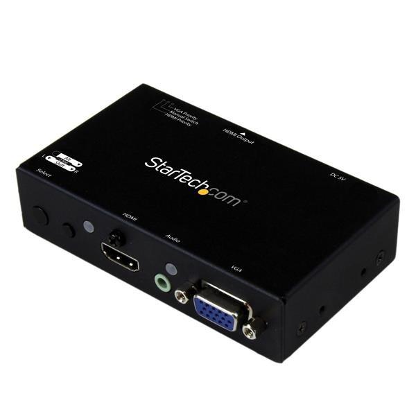 Image of Startech.com 2 Port Hdmi + Vga Auf Hdmi Konverter Switch / Verteiler Mit Vorrangsschaltung - 1080p Unisex Schwarz