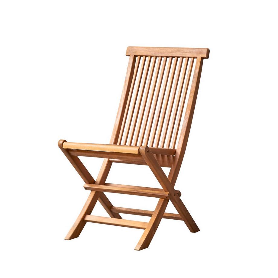 Set di 2 sedie da giardino in legno di acacia massello Capri