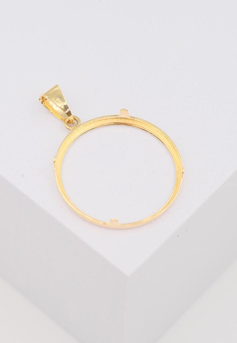 MUAU Schmuck  Anhänger 20er Vreneli-Fassung Gelbgold 750, 31x24mm 