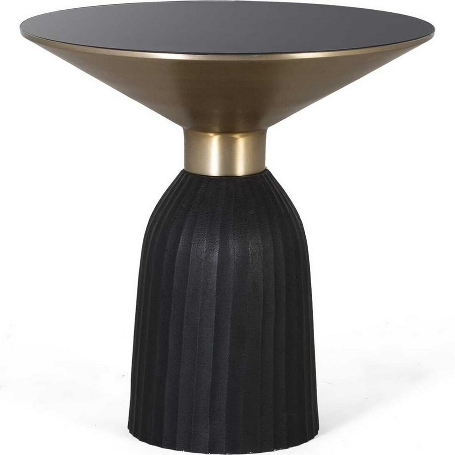 mutoni Table basse Lado verre doré 51  