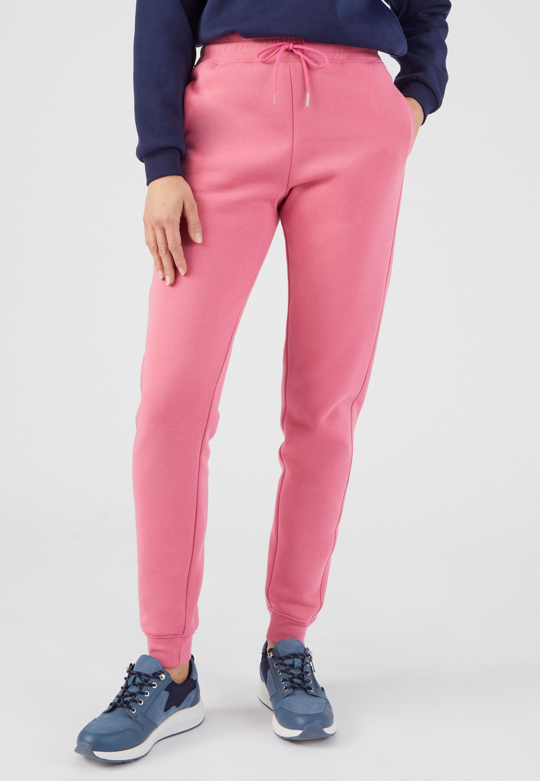 Image of Jogginghose Mit Gerippten Abschlüssen Thermolactyl Unisex Rosa 38/40