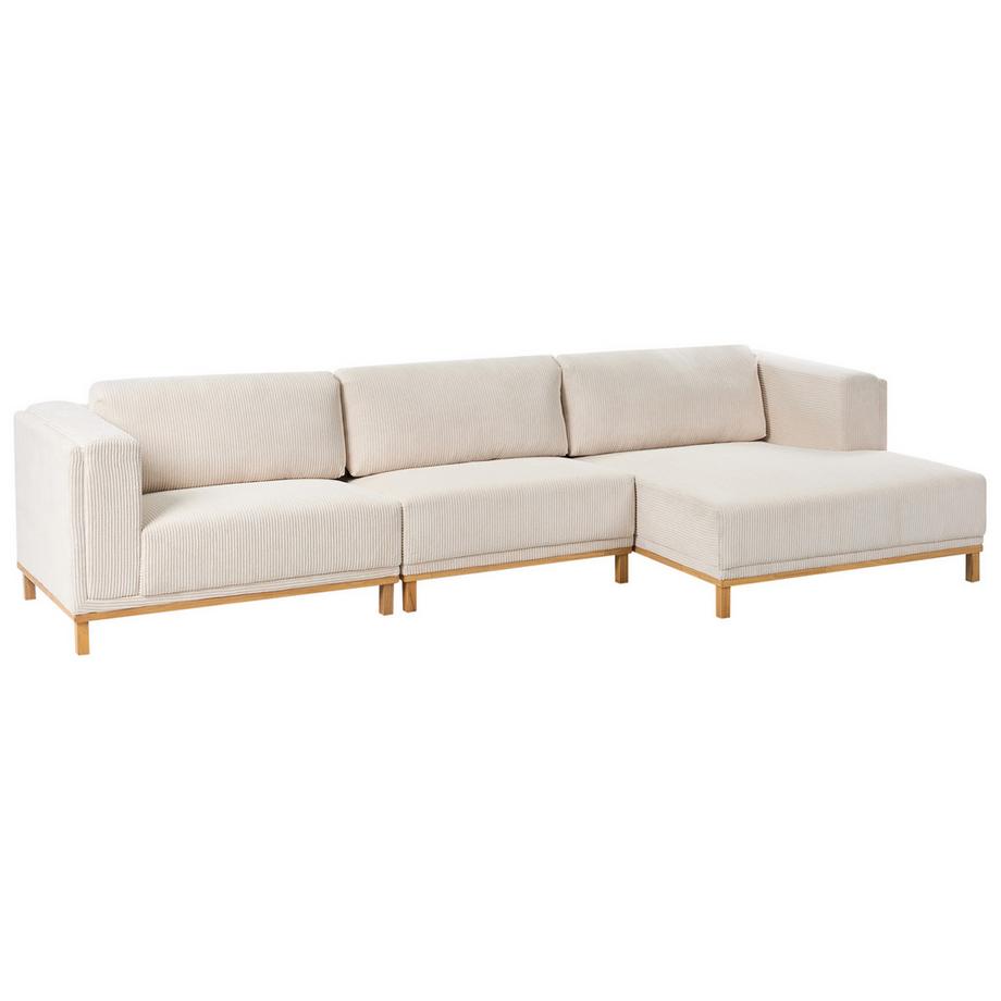 Beliani Ecksofa aus Cord  VENG  