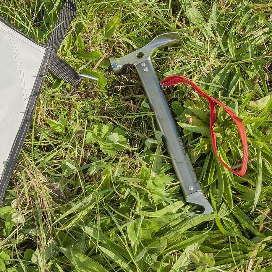 Pricenet  Hammer mit Zeltheringzieher 