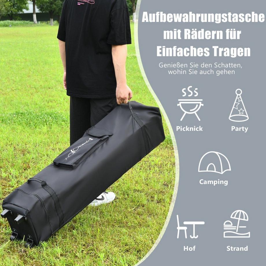 Northix Überdachungszelt für den Außenbereich, höhenverstellbar  