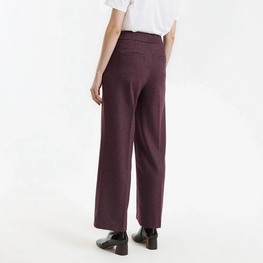 La Redoute Collections Gerade geschnittene 7/8 Fischgrätenmuster Hose  