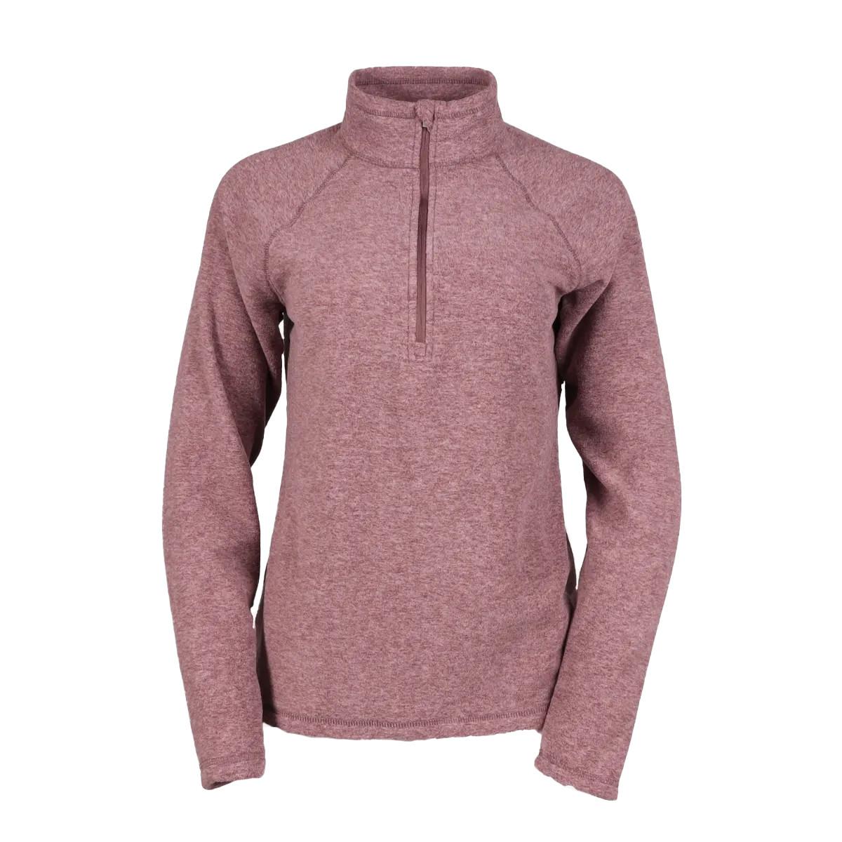 Image of Fast Fleeceoberteil Mit Kurzem Reißverschluss Raglanärmel Unisex Violett S