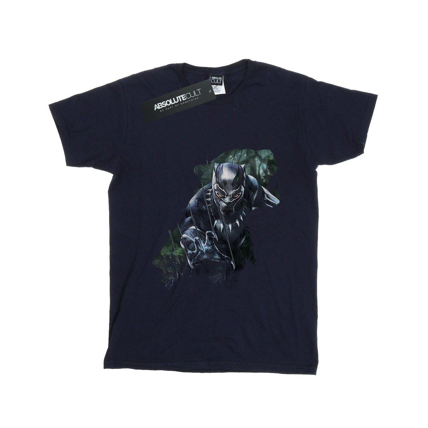 Image of Black Panther Wild Silhouette Tshirt Damen Marine 3XL