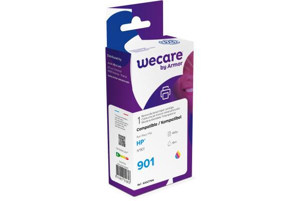 wecare  WECARE Tinte 901 rebuilt color CC656AEWE zu HP OfficeJet J4580 18ml 