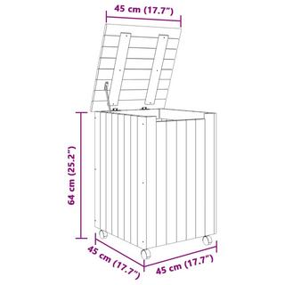 VidaXL  cesta porta biancheria Legno di pino 