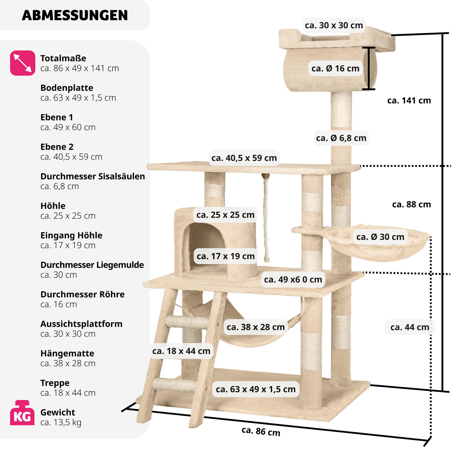 Tectake  albero tiragraffi Stokeley 