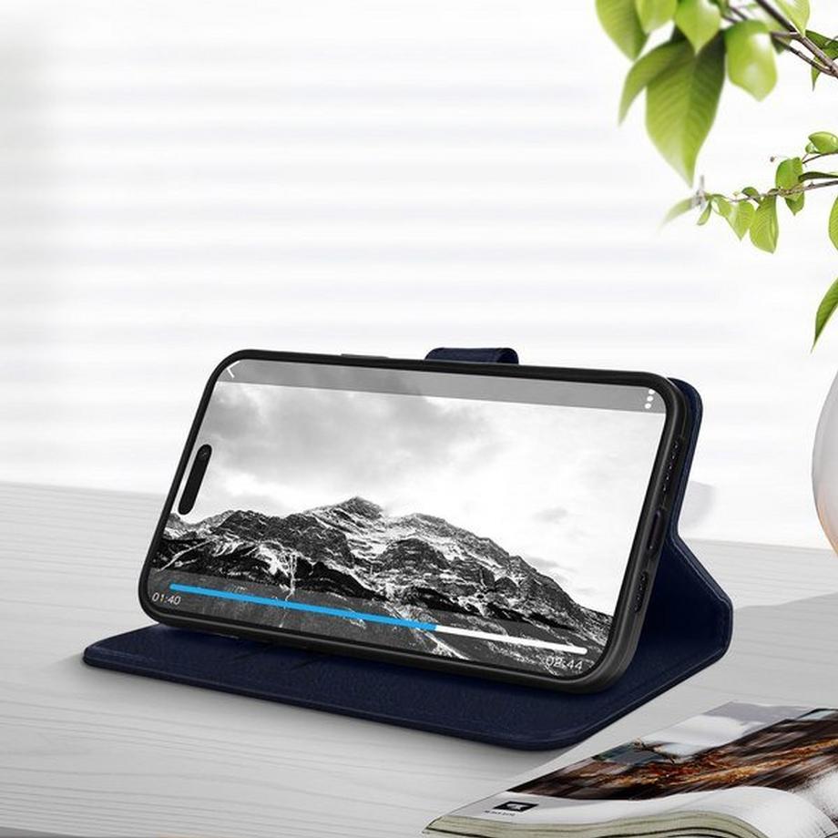 Avizar  Klappetui Apple iPhone 14 Pro Dunkelblau 