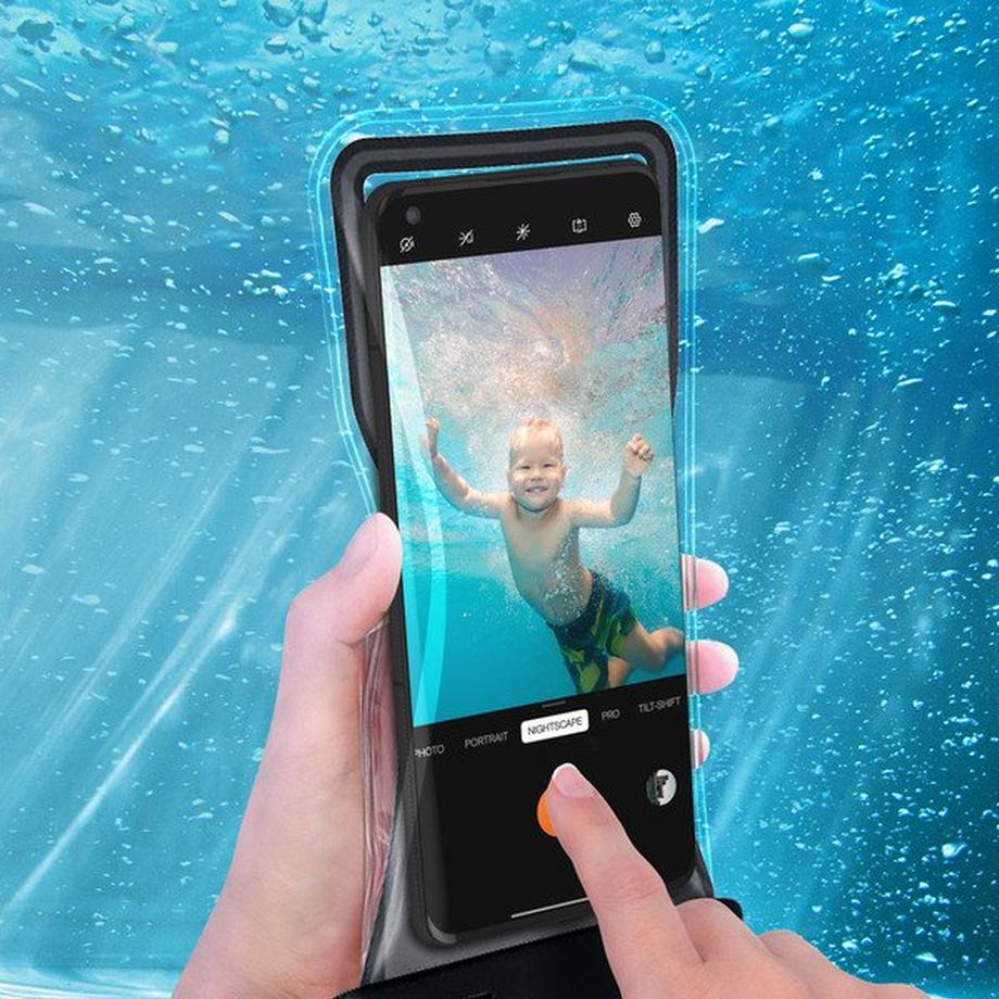 Avizar  Wasserdichte Handytasche Schwarz 