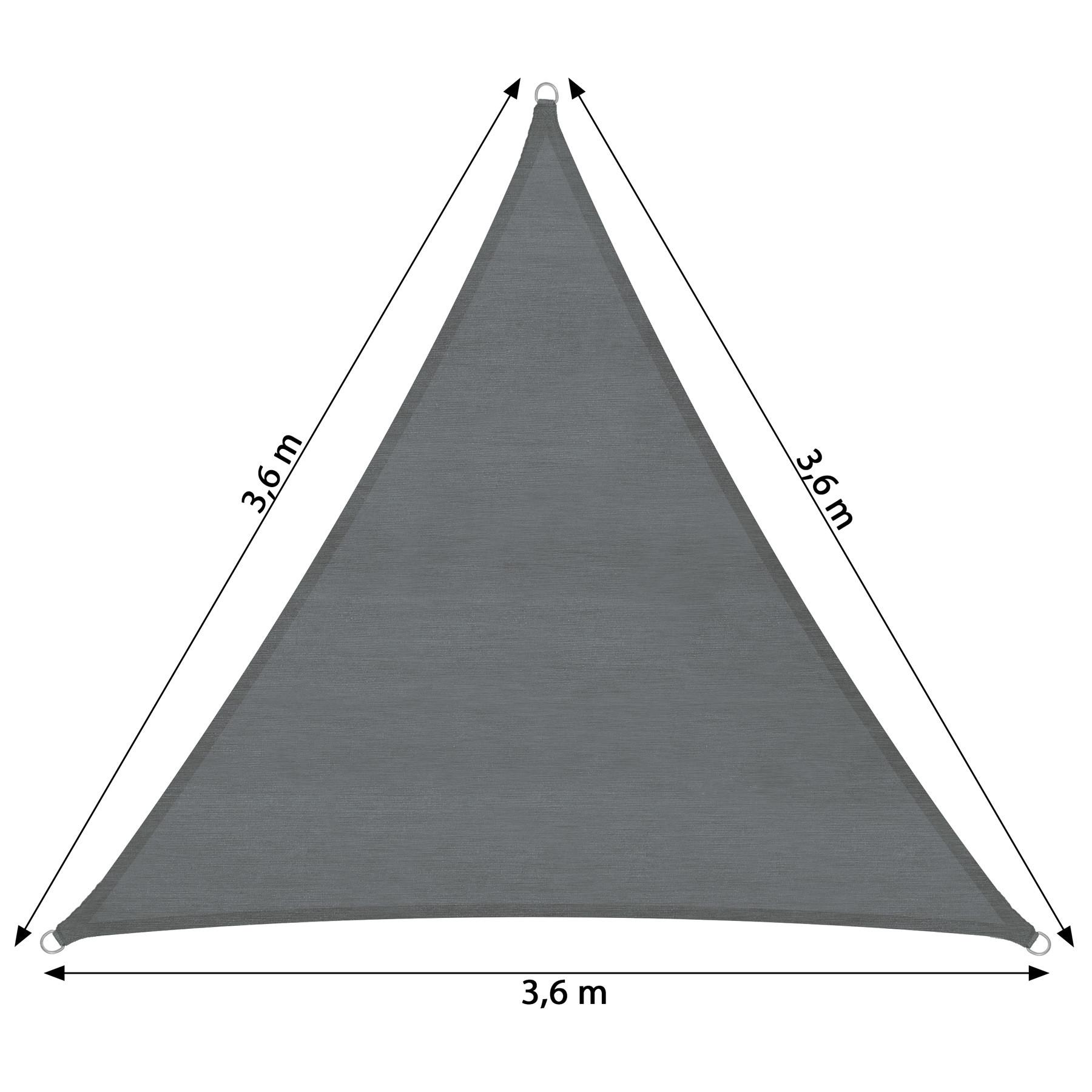 Tectake Voile d'ombrage triangulaire  