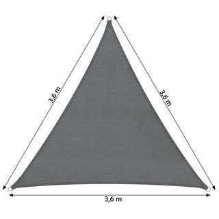 Tectake Voile d'ombrage triangulaire  