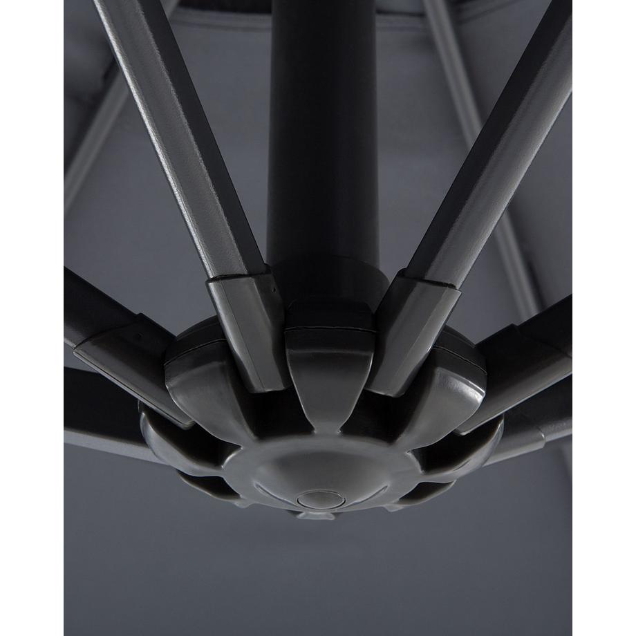 Beliani Ombrellone a sbalzo en Tessuto RAVENNA  