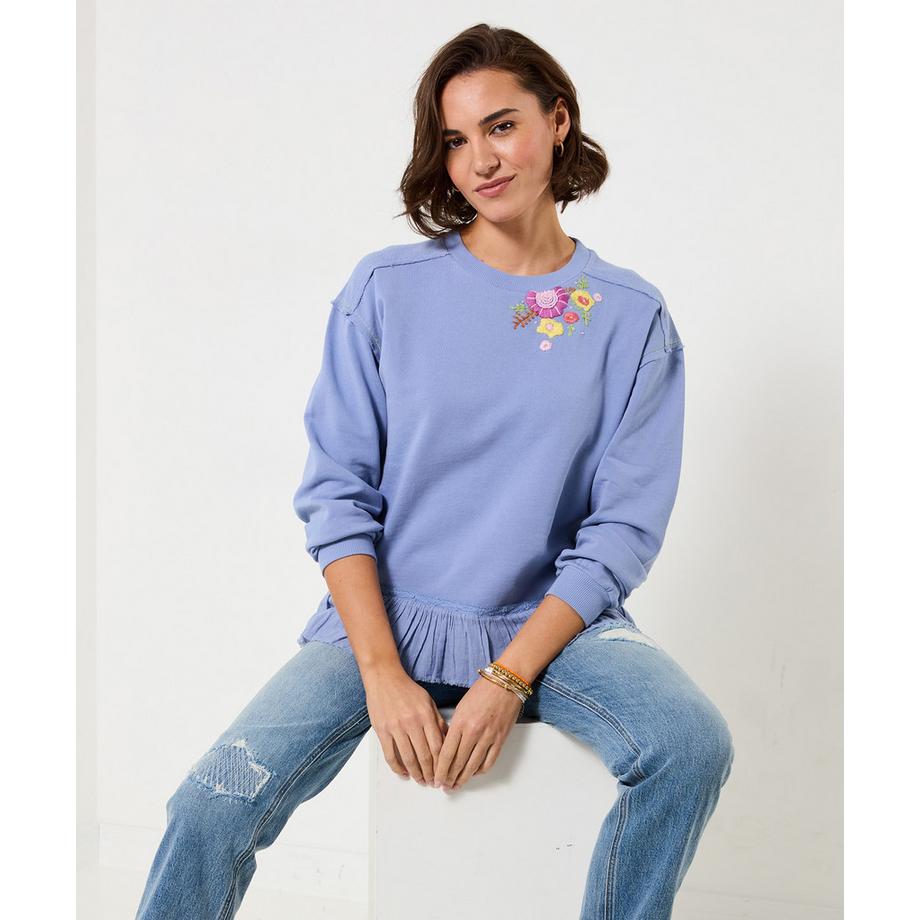 Joe Browns Sweatshirt mit Stickerei und überschnittenen Schultern  