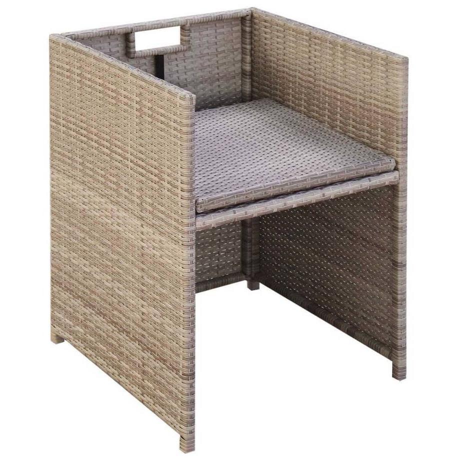 VidaXL Gartenstuhl rattan  