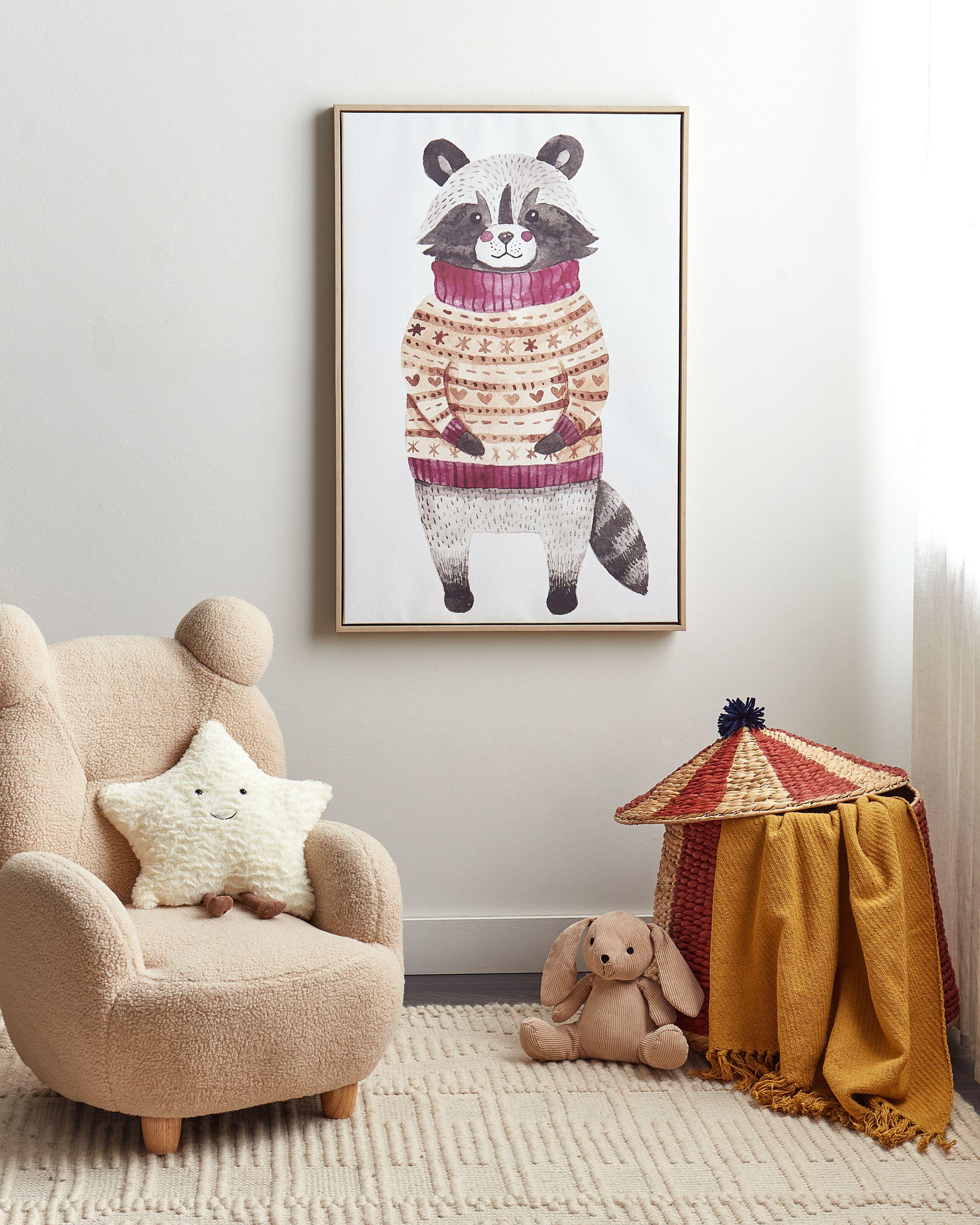 Beliani Imprimé sur toile en Tissu Moderne CAMPLI  