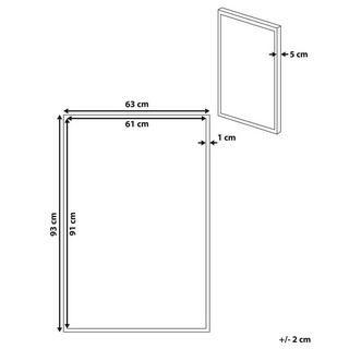 Beliani Canvas aus Polyester Modern CAMPLI  