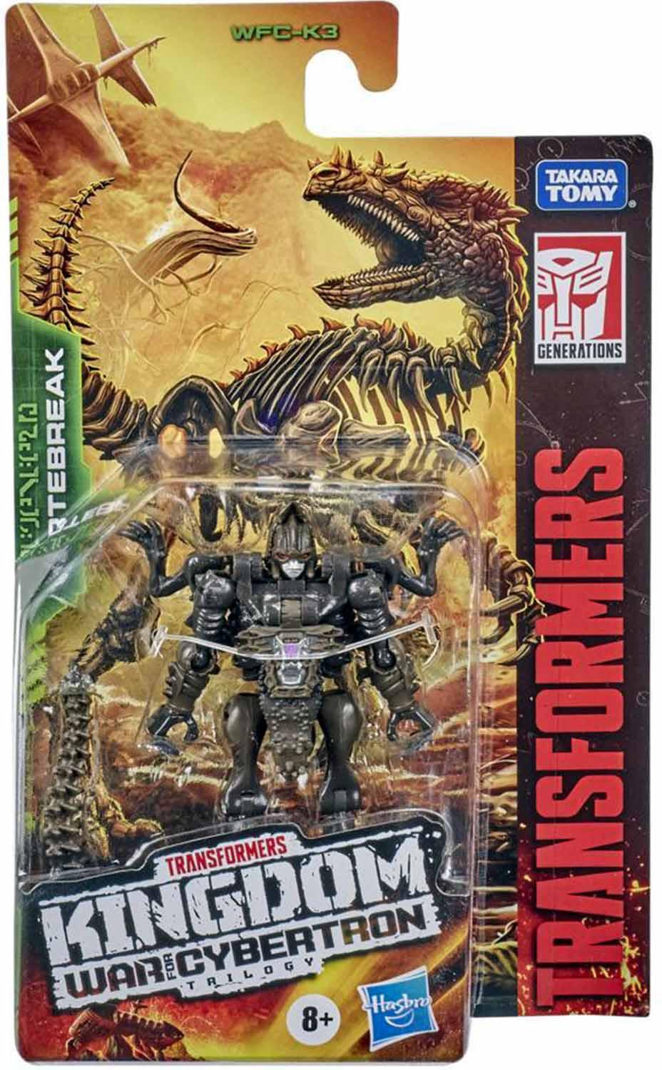 Image of Vertebreak Transformers Generations War For Cybertron: Kingdom Core-klasse Wfc-k3 Action-figur Unisex