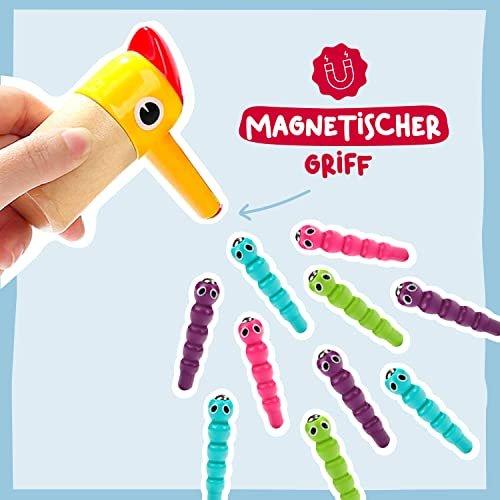 Activity-board  Jeu éducatif sur l'alimentation des oiseaux - Jouet magnétique et éducatif pour les enfants à partir de 2 ans - motricité fine, reconnaissance des couleurs et jeu de responsabilité 