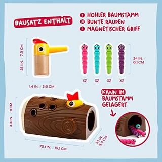 Activity-board  Jeu éducatif sur l'alimentation des oiseaux - Jouet magnétique et éducatif pour les enfants à partir de 2 ans - motricité fine, reconnaissance des couleurs et jeu de responsabilité 