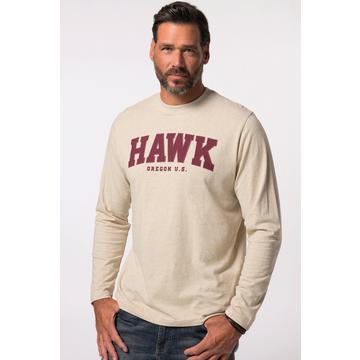 Langarmshirt, Brustprint