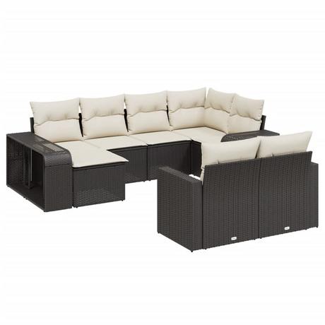 VidaXL set divano da giardino Polirattan  