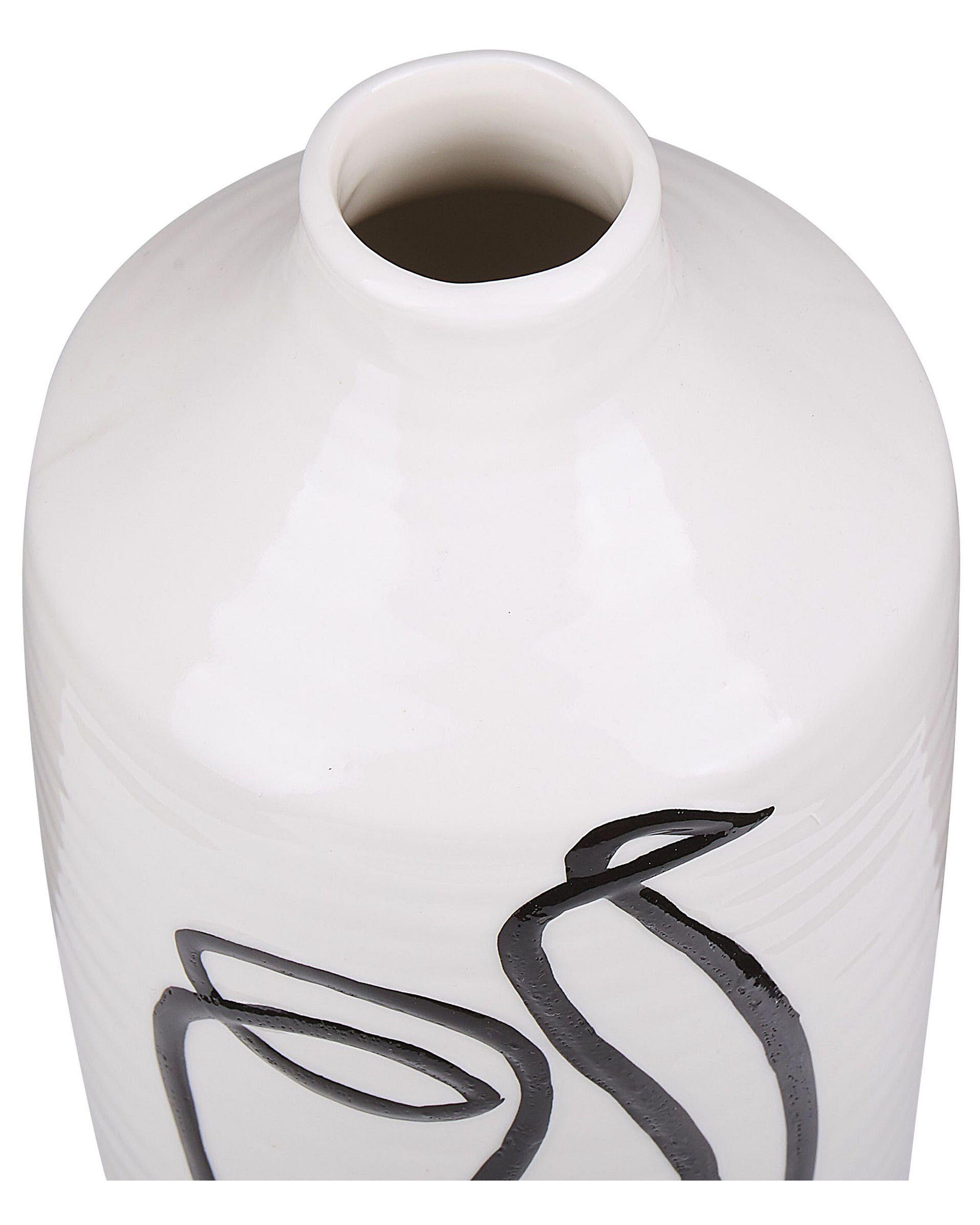 Beliani Blumenvase aus Steinzeug Modern AENUS  