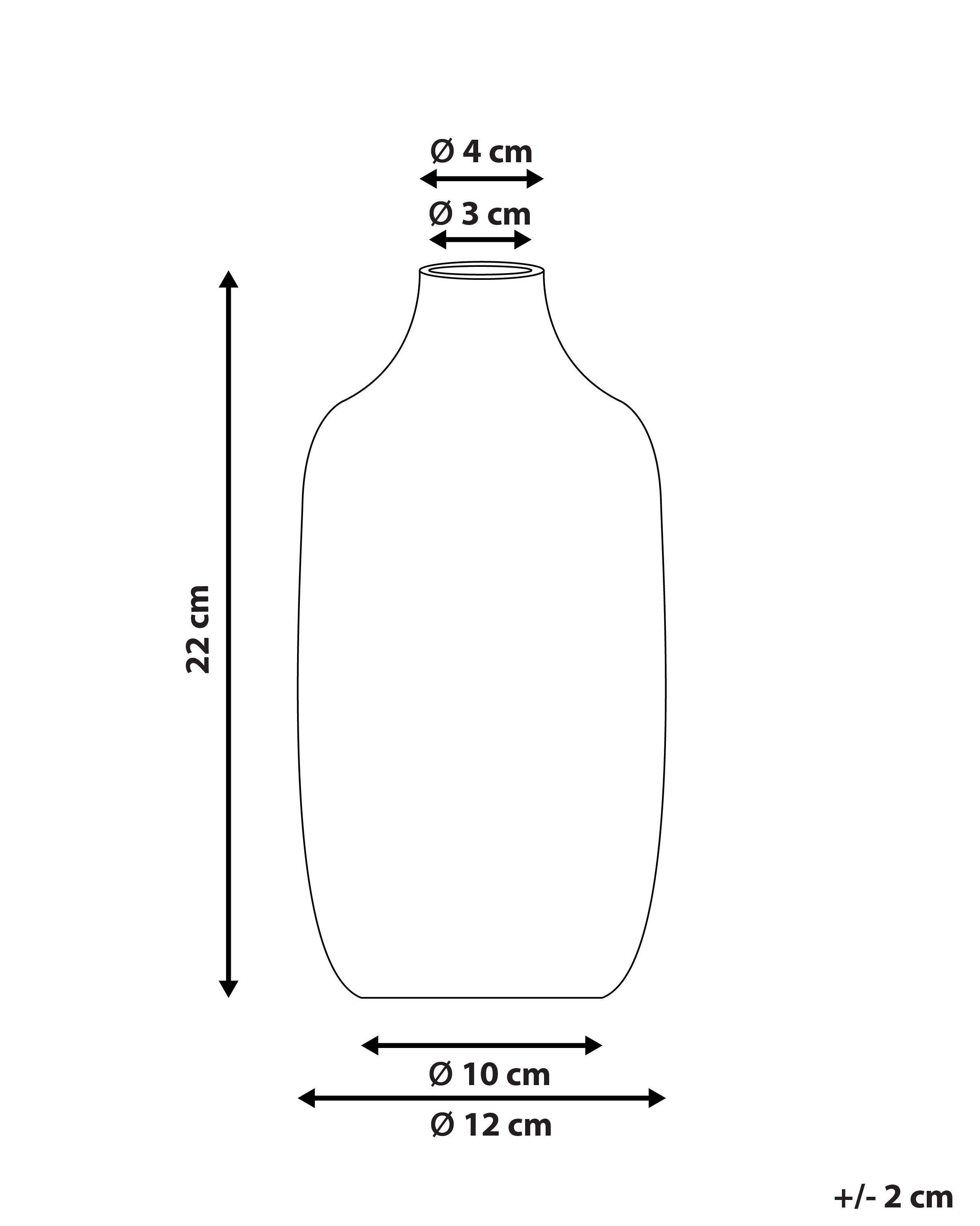 Beliani Blumenvase aus Steinzeug Modern AENUS  