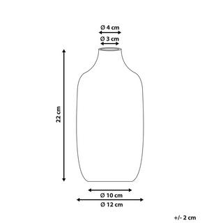 Beliani Blumenvase aus Steinzeug Modern AENUS  