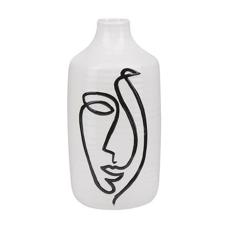 Beliani Blumenvase aus Steinzeug Modern AENUS  