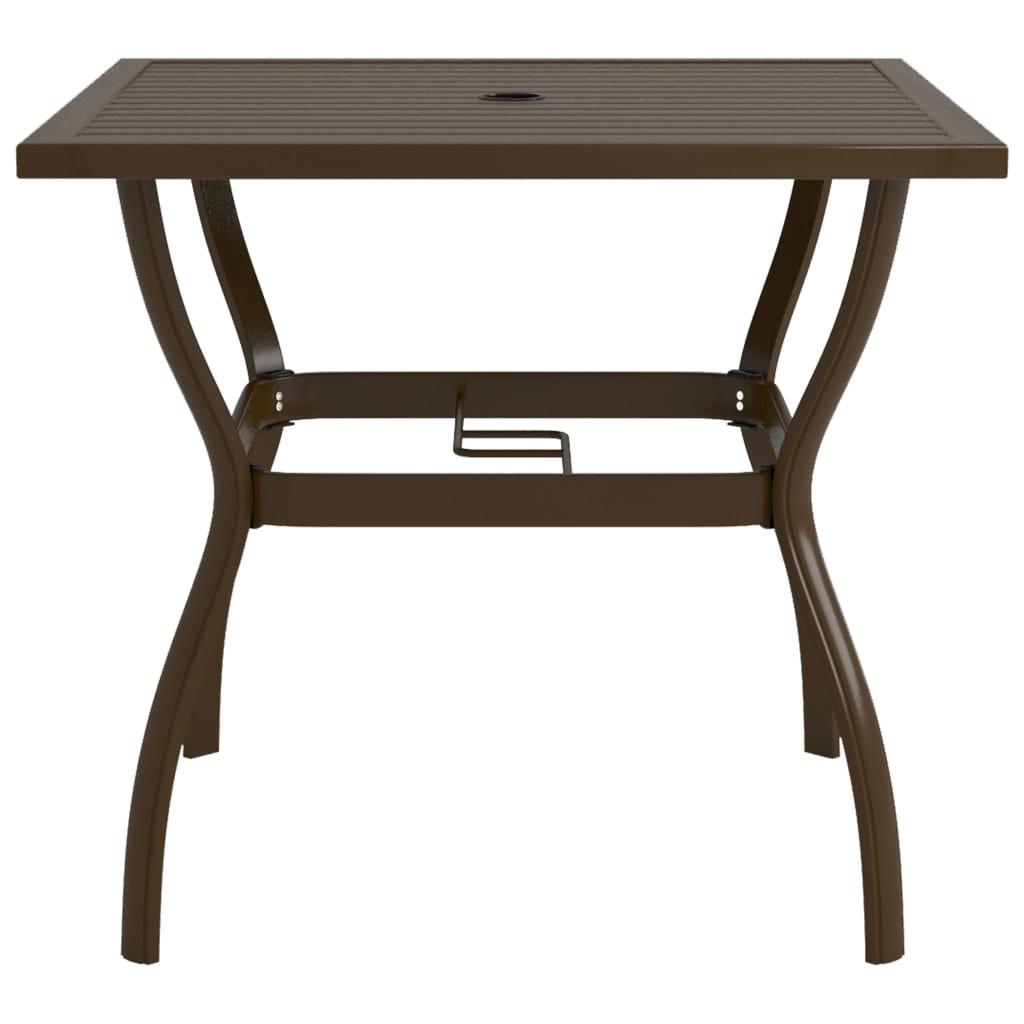 VidaXL Table de jardin acier  