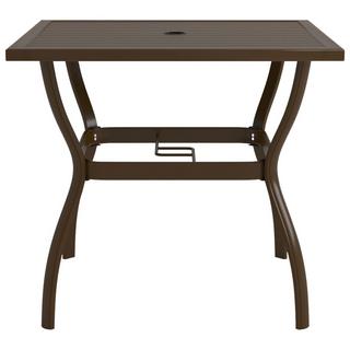 VidaXL Table de jardin acier  