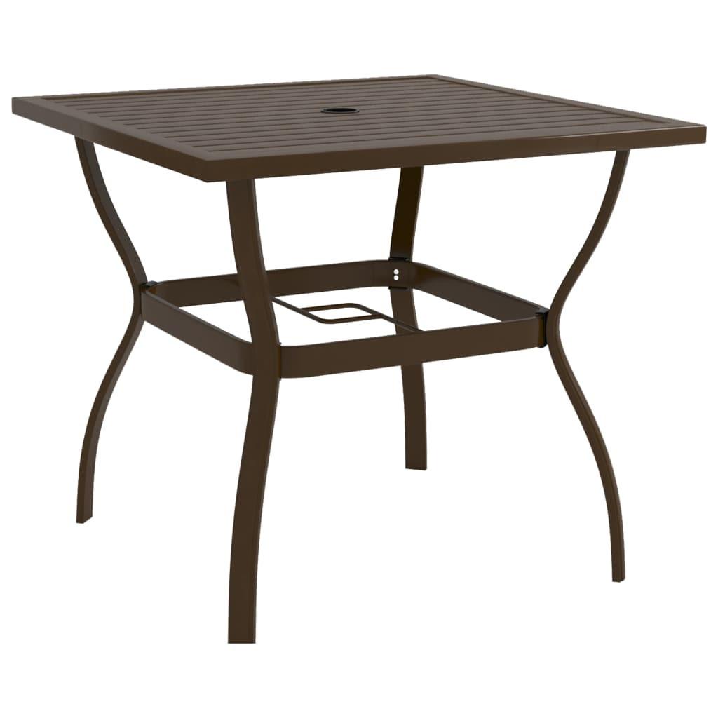 VidaXL Table de jardin acier  