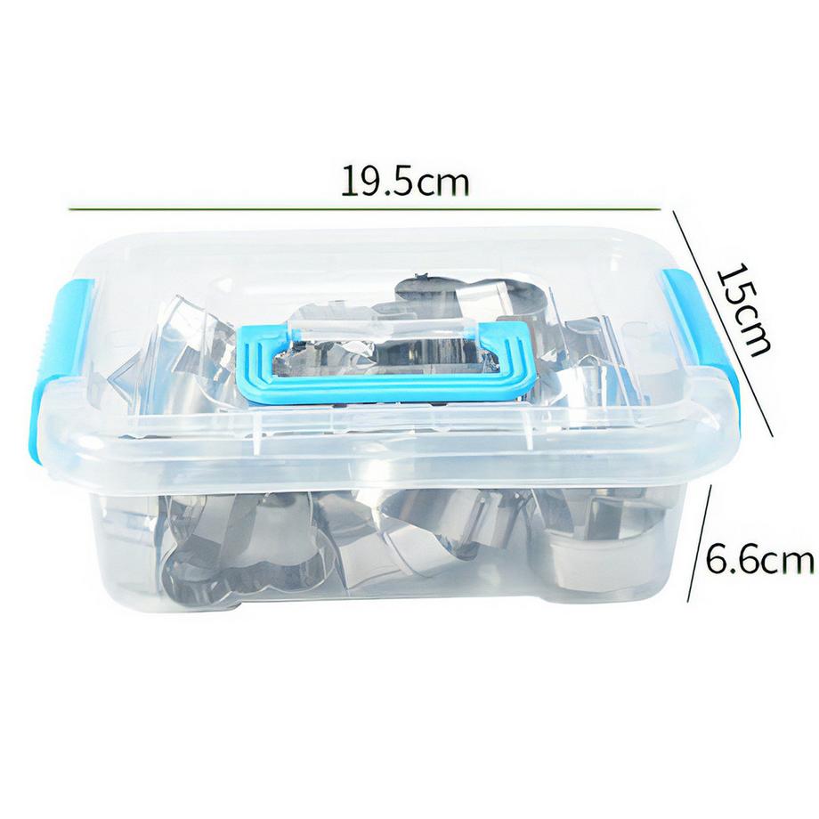 Intirilife Set de 20 pièces en acier inoxydable pour découper les biscuits de différentes formes  