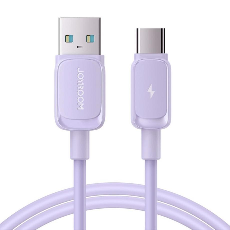Cavo di ricarica rapida Joyroom da USB-A a USB-C, 3 A, 1,2 m - Viola
