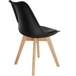 Tectake 4 Chaises de Salle à Manger FRÉDÉRIQUE Style Scandinave Pieds en Bois Massif Design Moderne  