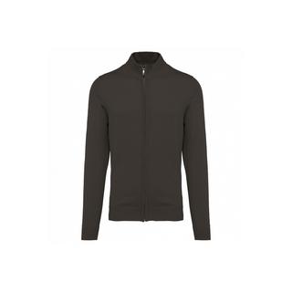 Kariban Full Zip Slim Fit Strickjacke  