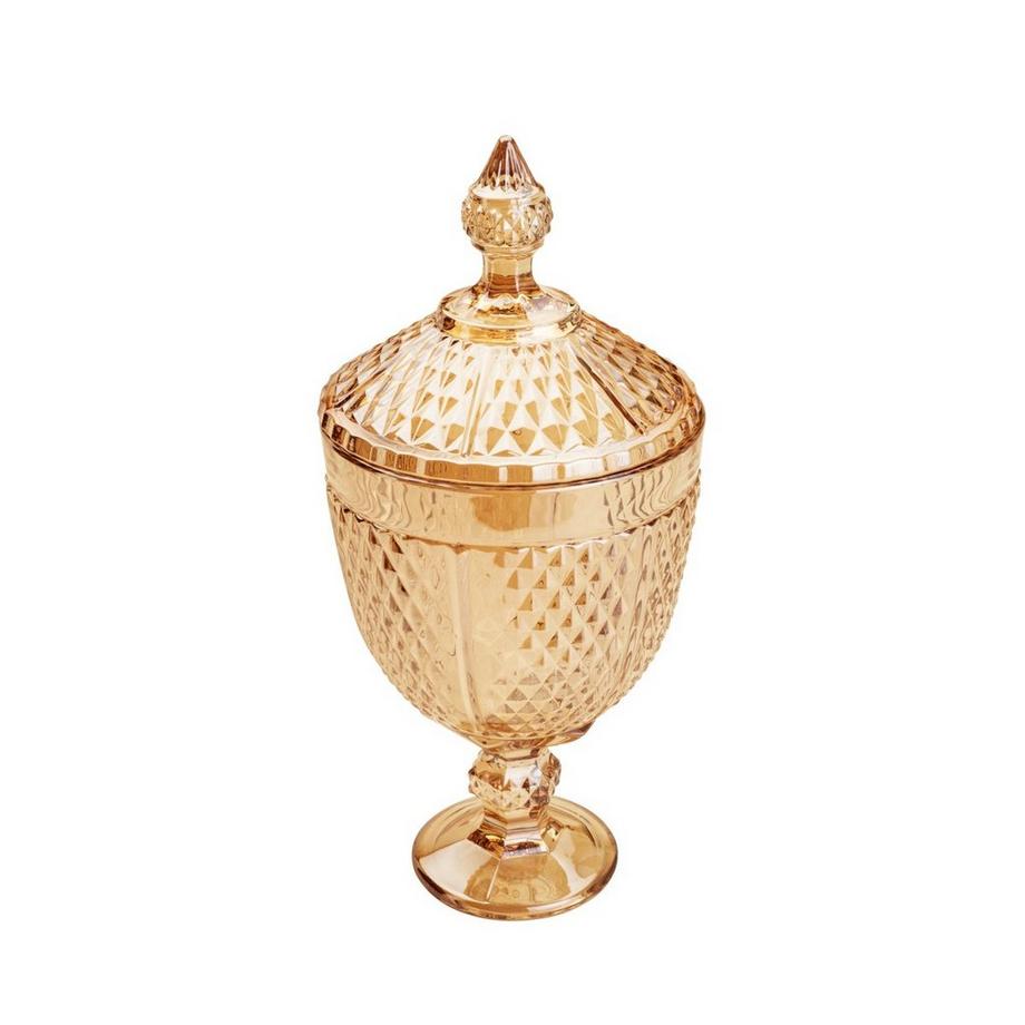 Lyor Kristall-Bernstein-Bonboniere 15x32cm  