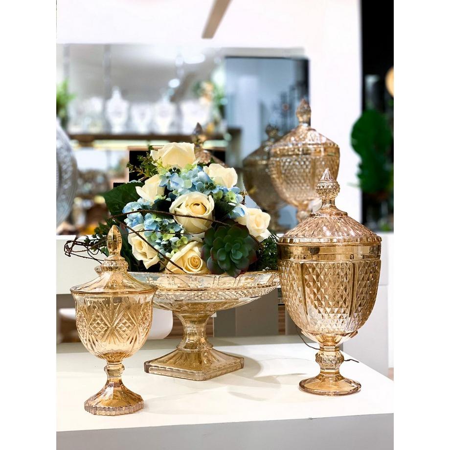 Lyor Kristall-Bernstein-Bonboniere 15x32cm  